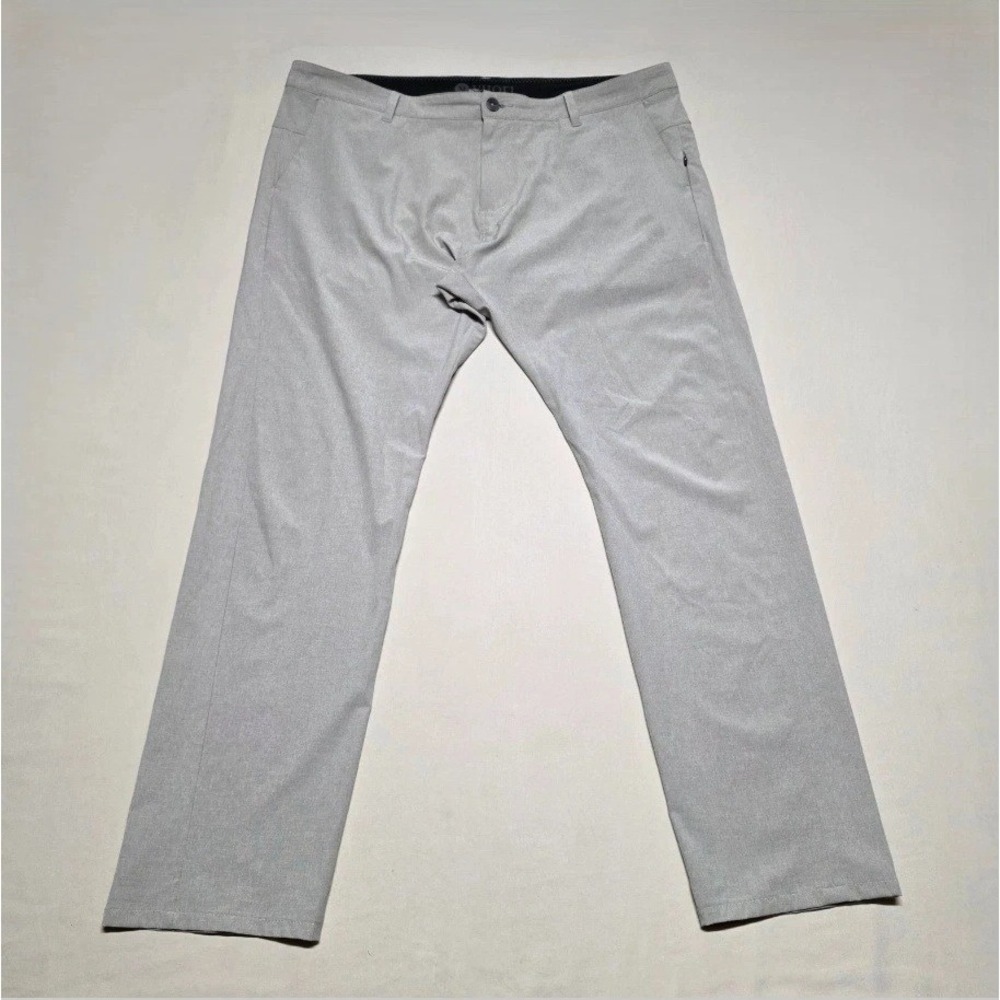 Vuori Mens The Rise The Shine V431 Performance Pants Tan Size 38x29 Straight Leg